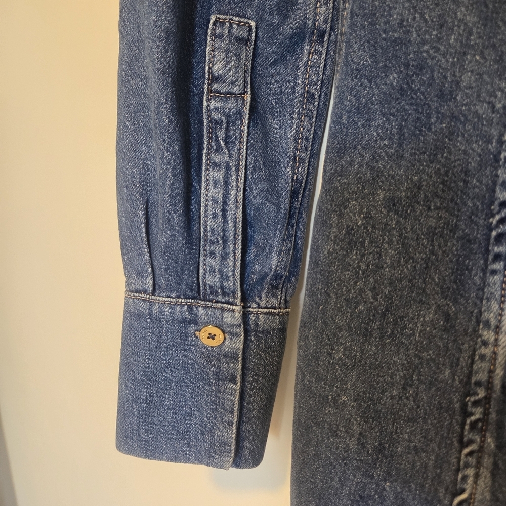 NWT | Lisette Denim Shirt Dress | Structured Tailored Silhouette - Picture 6 of 14